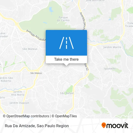 Rua Da Amizade map