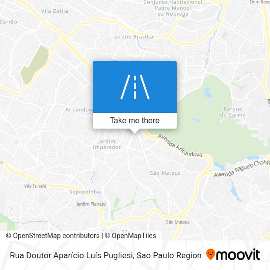 Rua Doutor Aparício Luís Pugliesi map