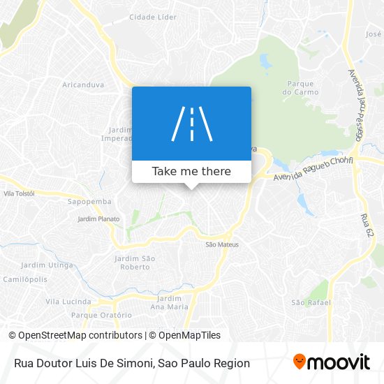 Mapa Rua Doutor Luis De Simoni