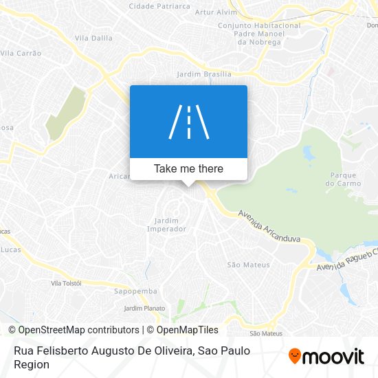 Rua Felisberto Augusto De Oliveira map
