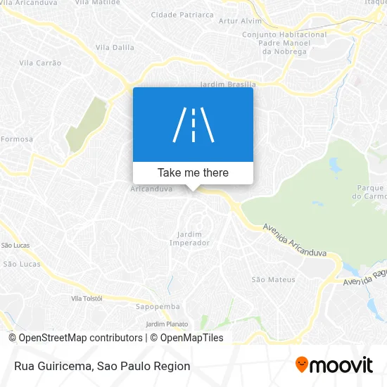 Rua Guiricema map