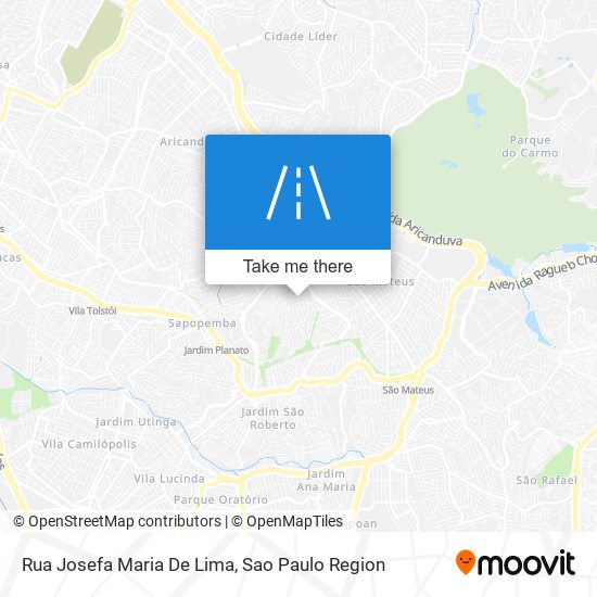 Mapa Rua Josefa Maria De Lima