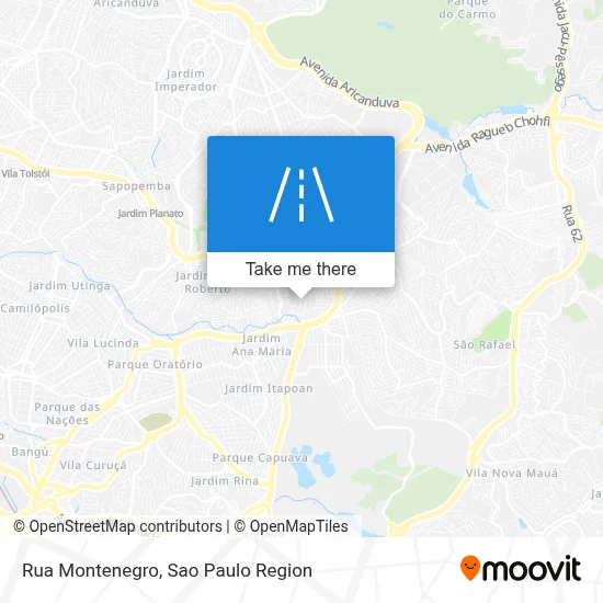 Rua Montenegro map