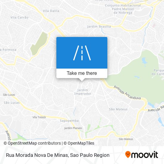 Mapa Rua Morada Nova De Minas