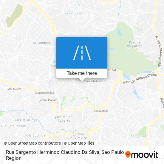 Rua Sargento Hermindo Claudino Da Silva map