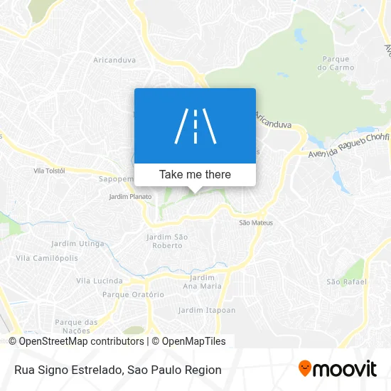 Rua Signo Estrelado map