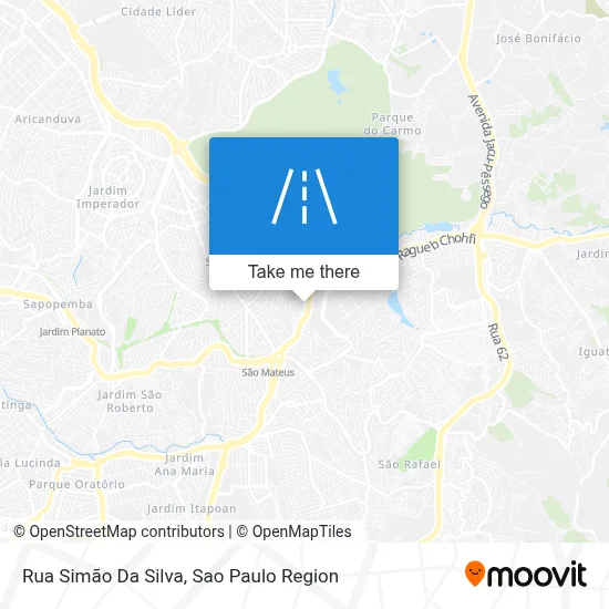 Rua Simão Da Silva map
