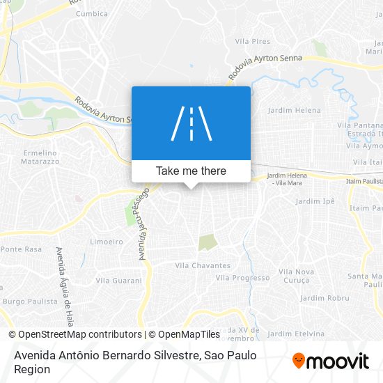 Mapa Avenida Antônio Bernardo Silvestre