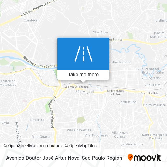 Avenida Doutor José Artur Nova map