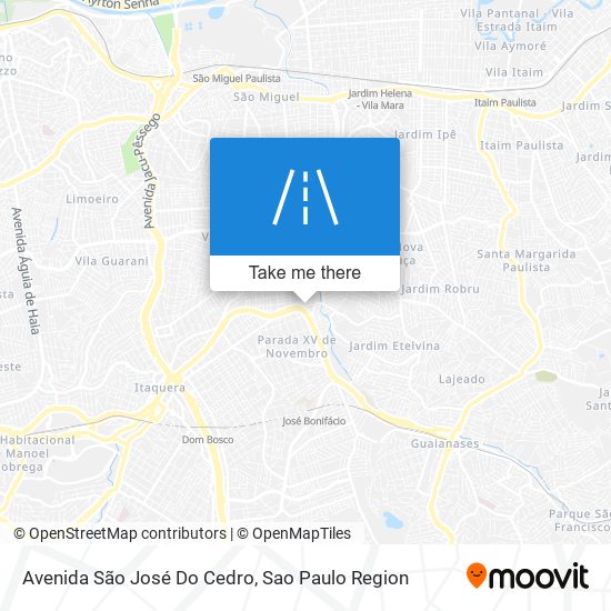 Avenida São José Do Cedro map