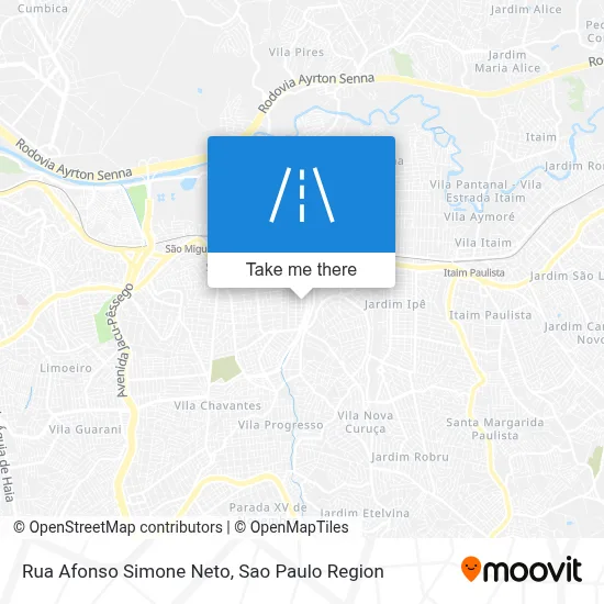 Rua Afonso Simone Neto map