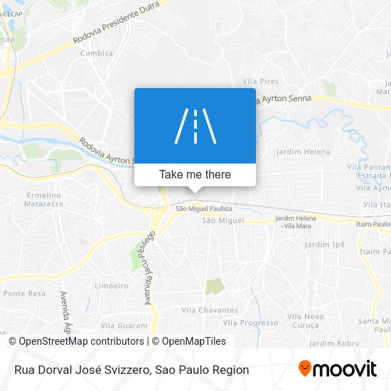 Rua Dorval José Svizzero map