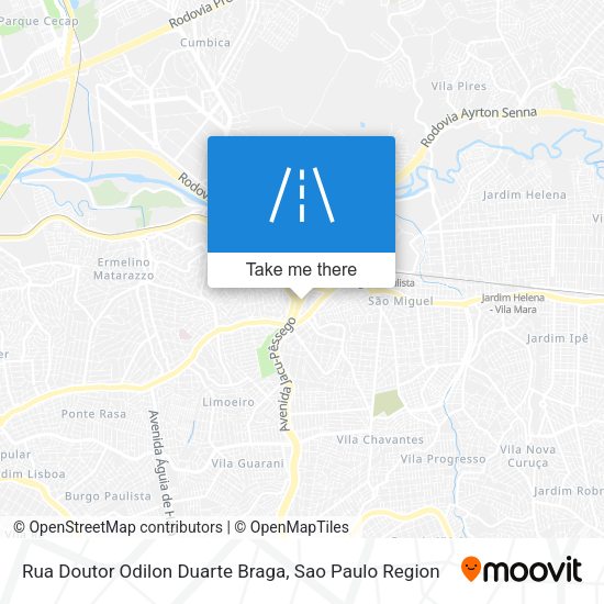 Rua Doutor Odilon Duarte Braga map