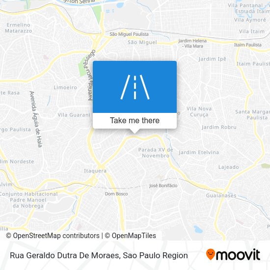 Rua Geraldo Dutra De Moraes map