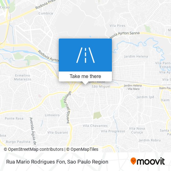 Rua Mario Rodrigues Fon map