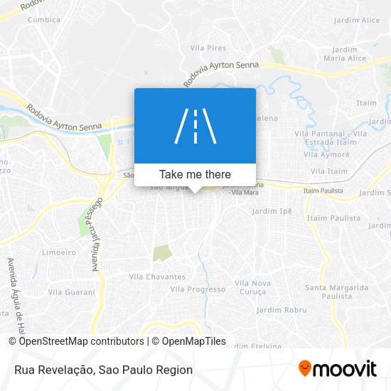 Rua Revelação map