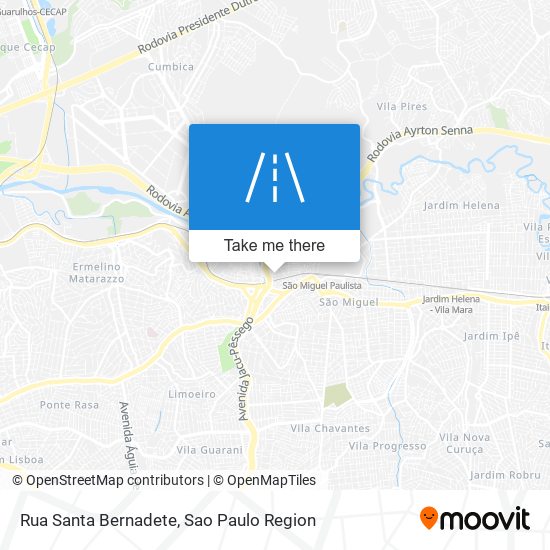 Rua Santa Bernadete map