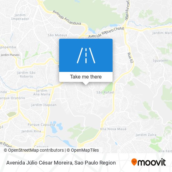 Mapa Avenida Júlio César Moreira