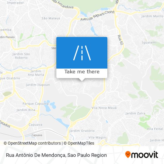 Rua Antônio De Mendonça map