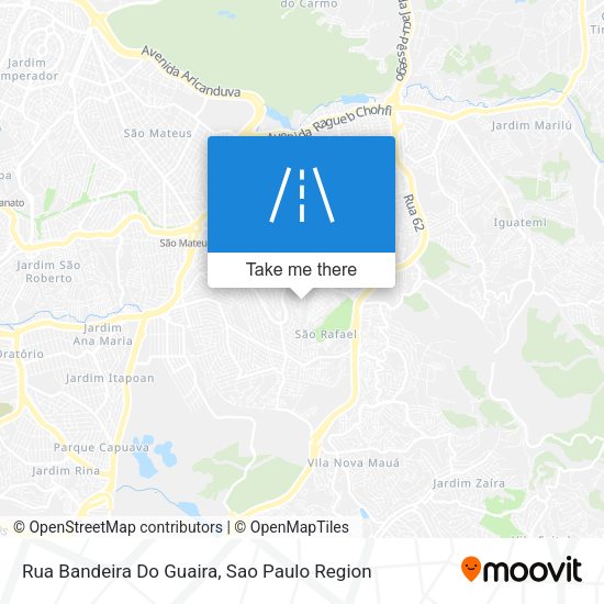 Rua Bandeira Do Guaira map