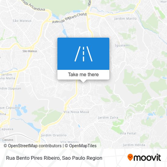 Rua Bento Pires Ribeiro map