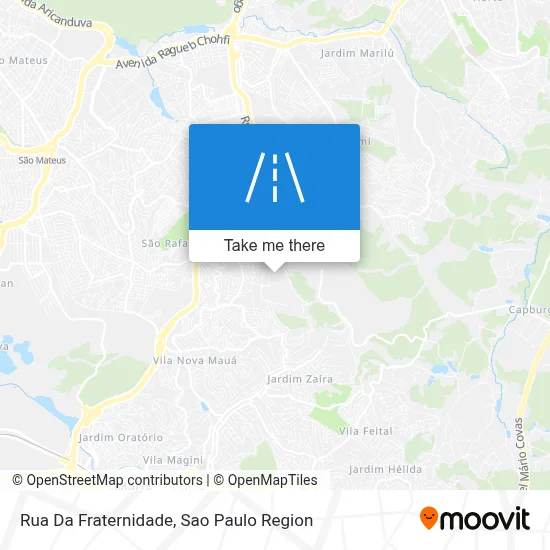 Rua Da Fraternidade map