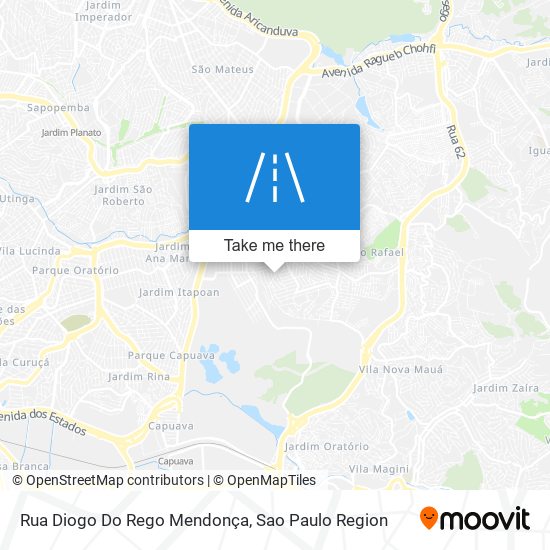 Mapa Rua Diogo Do Rego Mendonça