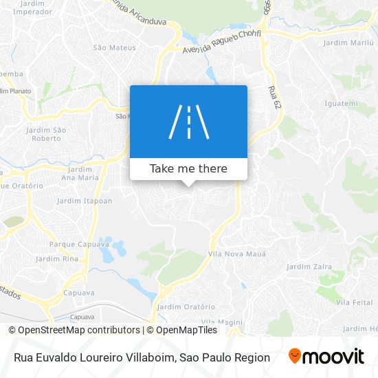 Rua Euvaldo Loureiro Villaboim map