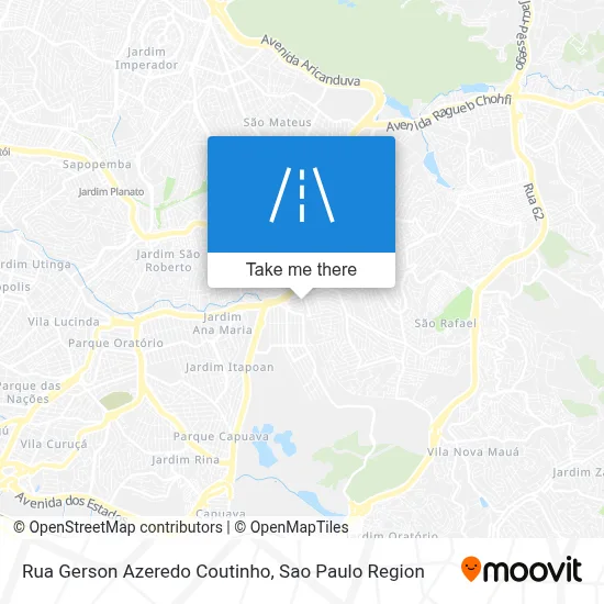 Rua Gerson Azeredo Coutinho map