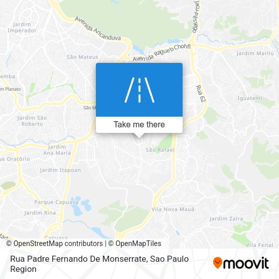 Rua Padre Fernando De Monserrate map
