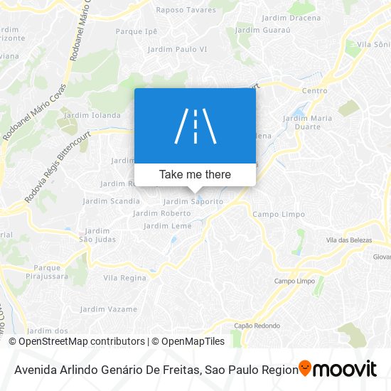 Avenida Arlindo Genário De Freitas map