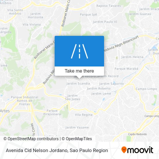 Avenida Cid Nelson Jordano map