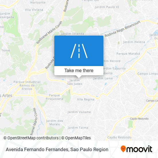 Avenida Fernando Fernandes map