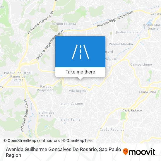 Mapa Avenida Guilherme Gonçalves Do Rosário