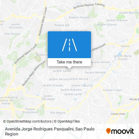 Mapa Avenida Jorge Rodrigues Pasqualini