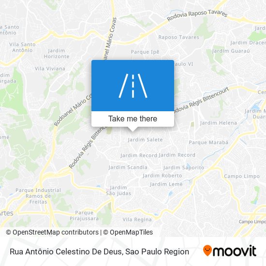 Mapa Rua Antônio Celestino De Deus