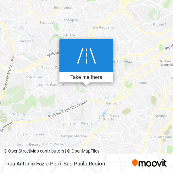 Rua Antônio Fazio Perri map