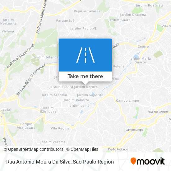 Mapa Rua Antônio Moura Da Silva