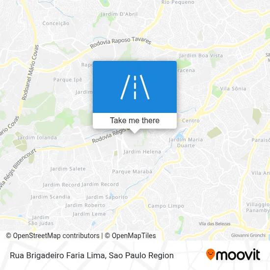 Rua Brigadeiro Faria Lima map