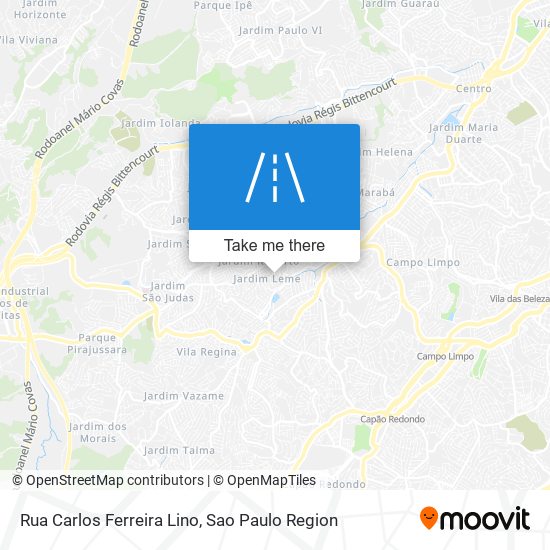Mapa Rua Carlos Ferreira Lino