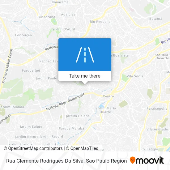 Rua Clemente Rodrigues Da Silva map