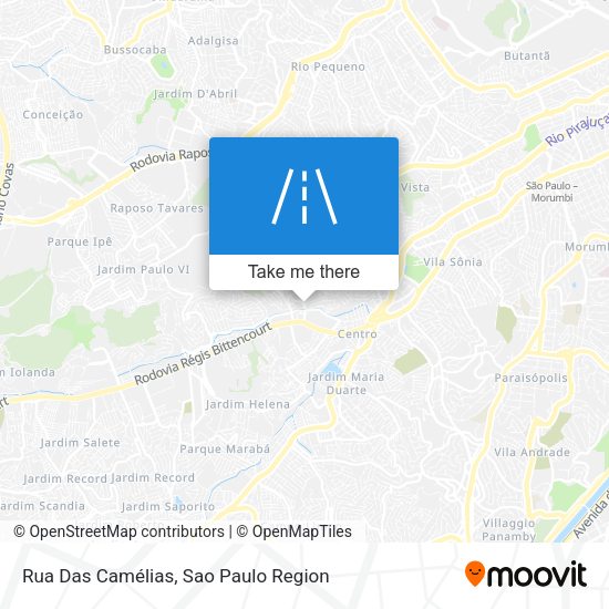 Rua Das Camélias map