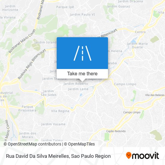 Rua David Da Silva Meirelles map