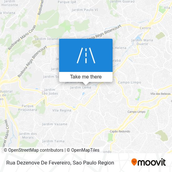 Rua Dezenove De Fevereiro map