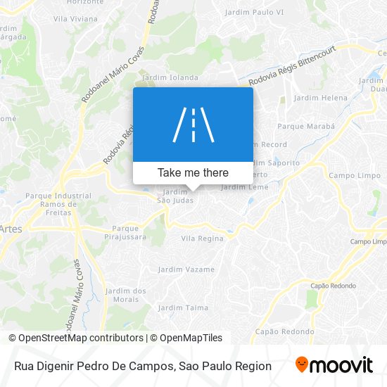 Mapa Rua Digenir Pedro De Campos