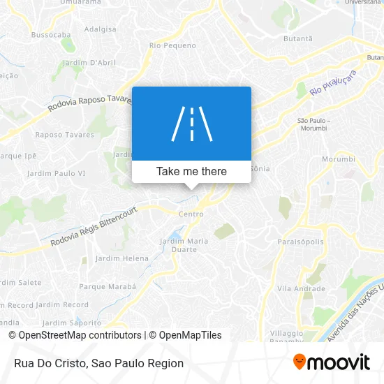 Rua Do Cristo map