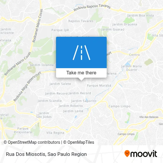 Rua Dos Miosotis map