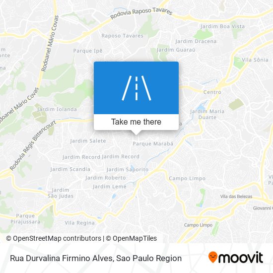 Rua Durvalina Firmino Alves map