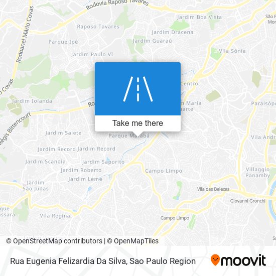 Mapa Rua Eugenia Felizardia Da Silva