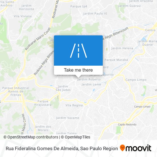 Rua Fideralina Gomes De Almeida map